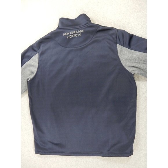 New England Patriots NFL Football 1/4 Zip Pullover Sweatshirt (Men's XL) Blue - Picture 10 of 10